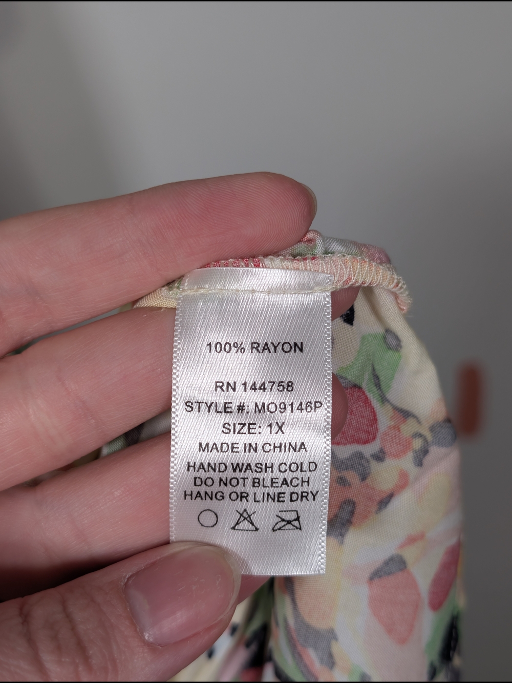 Floral Tiered Babydoll Dress in Pastel Multi Size 1X - Picture 4 of 6